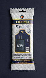 Парфюмированные салфетки  большие  AROMA Top Line   BLEU  (упак.30шт)