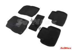 Коврики Mitsubishi Outlander III 2012г- /компл.5шт./осн.резин./ 3D