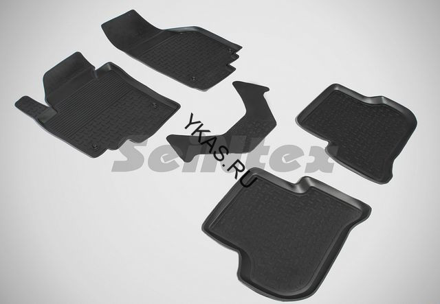 Коврики резиновые   Skoda Yeti с 2009г.-  БОРТ