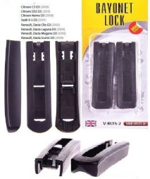 Адаптер д/щеток, 9 мм. RENAULT , DACIA , CITROEN , SAAB (BAYONET LOCK)