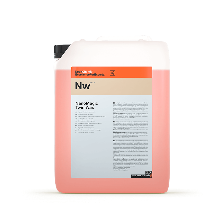 NANOMAGIC TWIN WAX - Осушитель и консервант с высоким содержанием полирующих компонентов (10 л) 220010