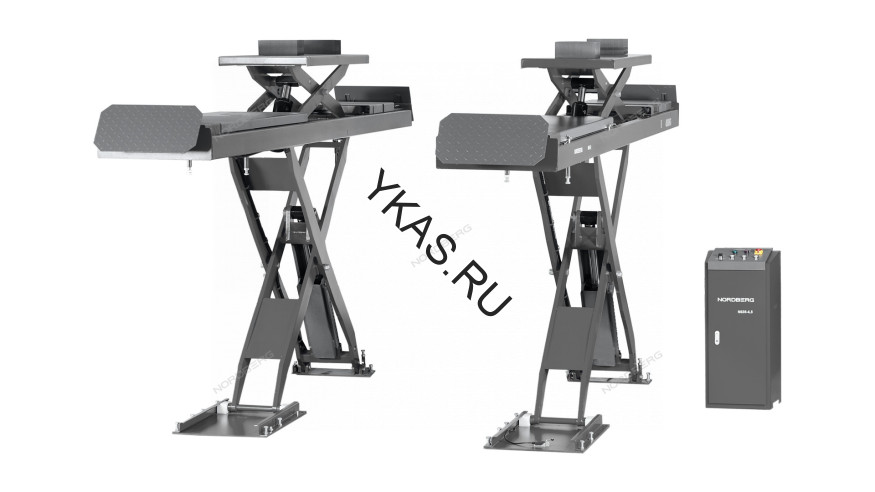 Двухуровневый ножничный подъемник NORDBERG N635-5,5G_380_H для сход-развала