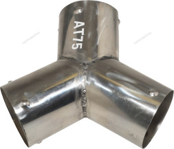 Насадка металлическая Y-образная NORDBERG AT75 для шланга (D=75 мм)