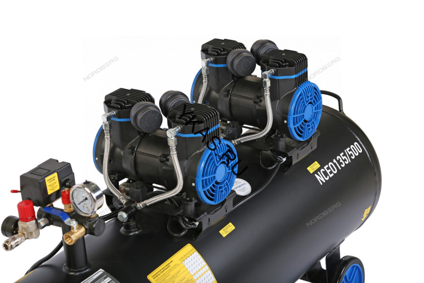 Компрессор поршневой безмасляный NORDBERG NCEO135/500 (220В, 135 л, 500 л/мин)