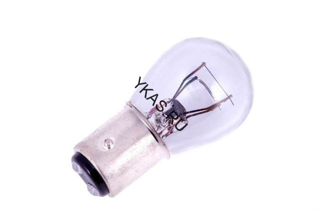 Лампа МАЯК 12V     А 12-21+4  P21/4W  BAZ15d  (смещ.цоколь) (уп.100)