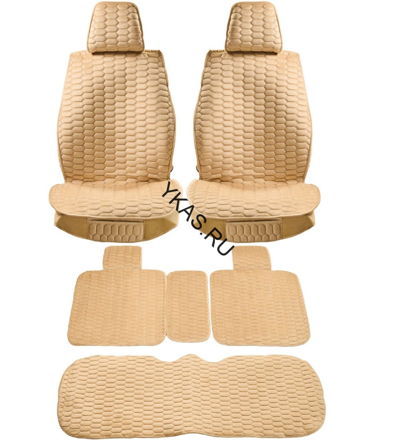 Комплект Накидок  Seintex  «Classic» Бежевый (велюр)