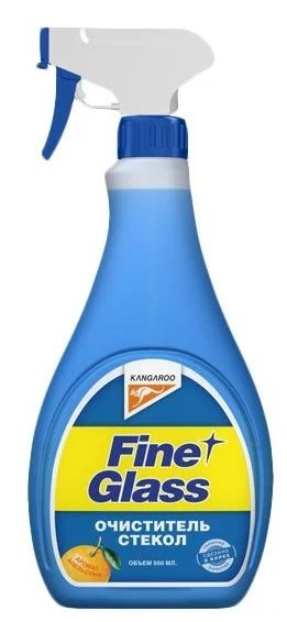 Kangaroo  Очиститель стекол от жировой пленки с запахом апельсина 500мл.