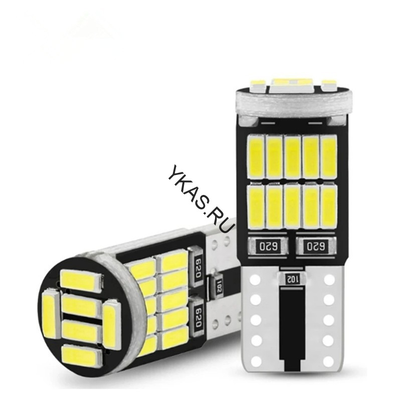 SOLAR  Свет-од  12V  T10 26 SMD 4014 W5W  W2.1x9.5d