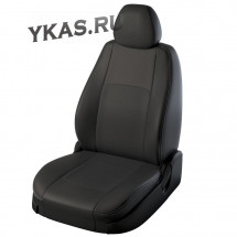 АВТОЧЕХЛЫ  Экокожа  Toyota Camry VII с 2012г-  черный-серый