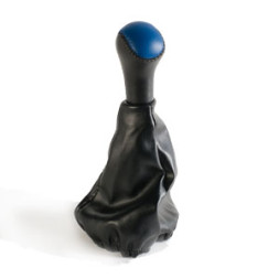 Ручка КПП+пыльн. ВАЗ 2108-099 натур.кожа (Синий)