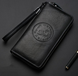 Сумка-клатч с одинарной молнией (20*10*2,5см) черный