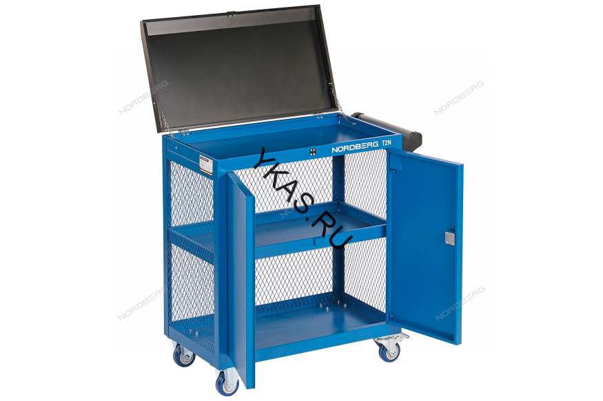 Тележка инструментальная NORDBERG T2N (3 полки с дверцами)