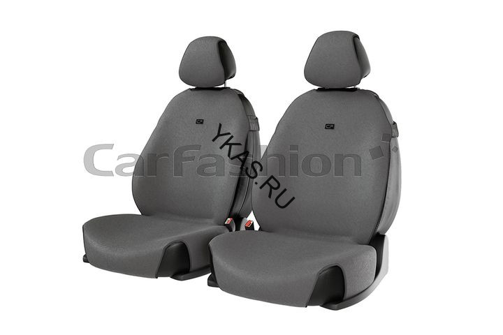 Накидки Фронт  «FORUM FRONT» Св.Серый/LOGO Чёрный