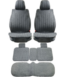 Комплект Накидок Seintex «Classic» Серый (велюр)