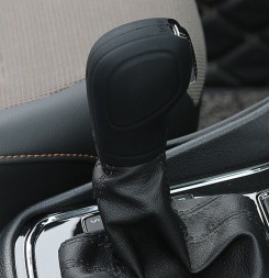 Чехол ручки КПП  силикон  Черный №5