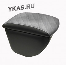 Подлокотник мод. Skoda Rapid с 2020г-  чёрный/серый/серый  РОМБ