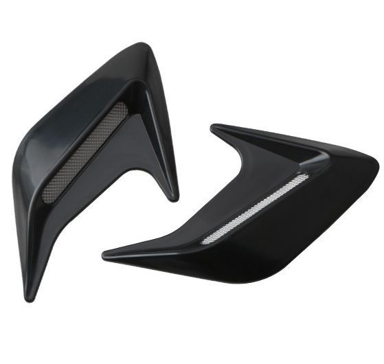 Накладки на кузов "жабры" 12,5х11,5см. (2шт.)  черный