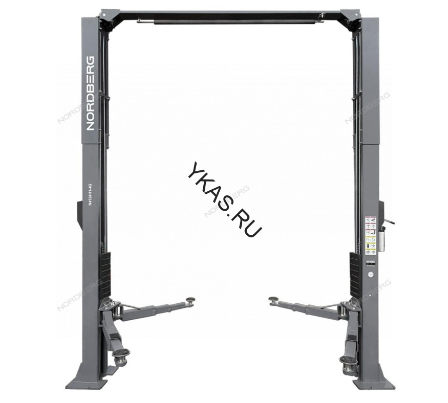 Двухстоечный подъемник Nordberg N4124H1-4T с верхней синхронизацией (4,1 м, подхваты 3+2)