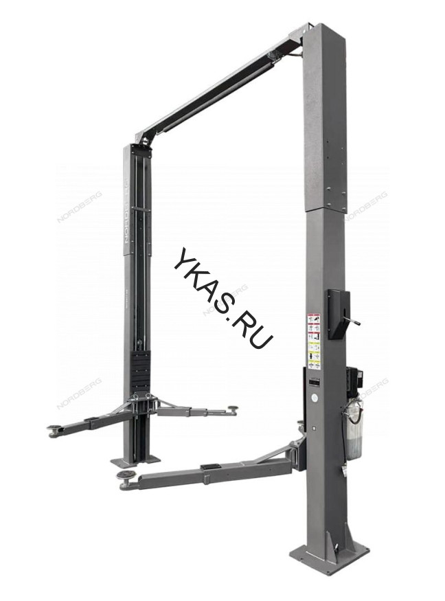 Двухстоечный подъемник Nordberg N4124H1-4T с верхней синхронизацией (4,1 м, подхваты 3+2)