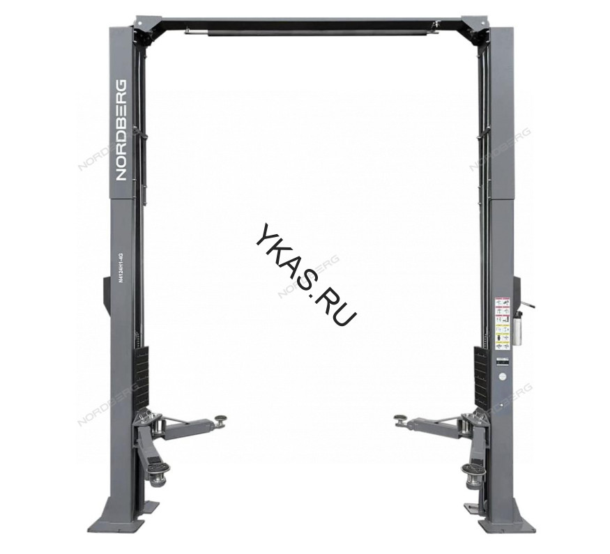 Двухстоечный подъемник Nordberg N4124H1-4T с верхней синхронизацией (4,1 м, подхваты 3+2)