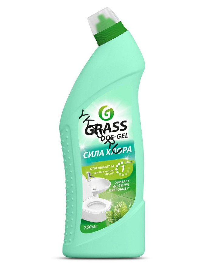 GRASS Средство для чистки сантехники "DOS-GEL" гель (флакон 750 мл) Мятная сила
