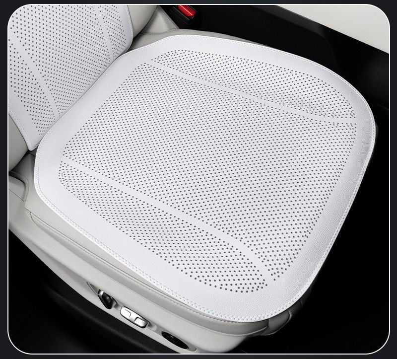 Накидка  Carlife  «Altea» нижняя часть, экокожа, перфорация, белый/белый