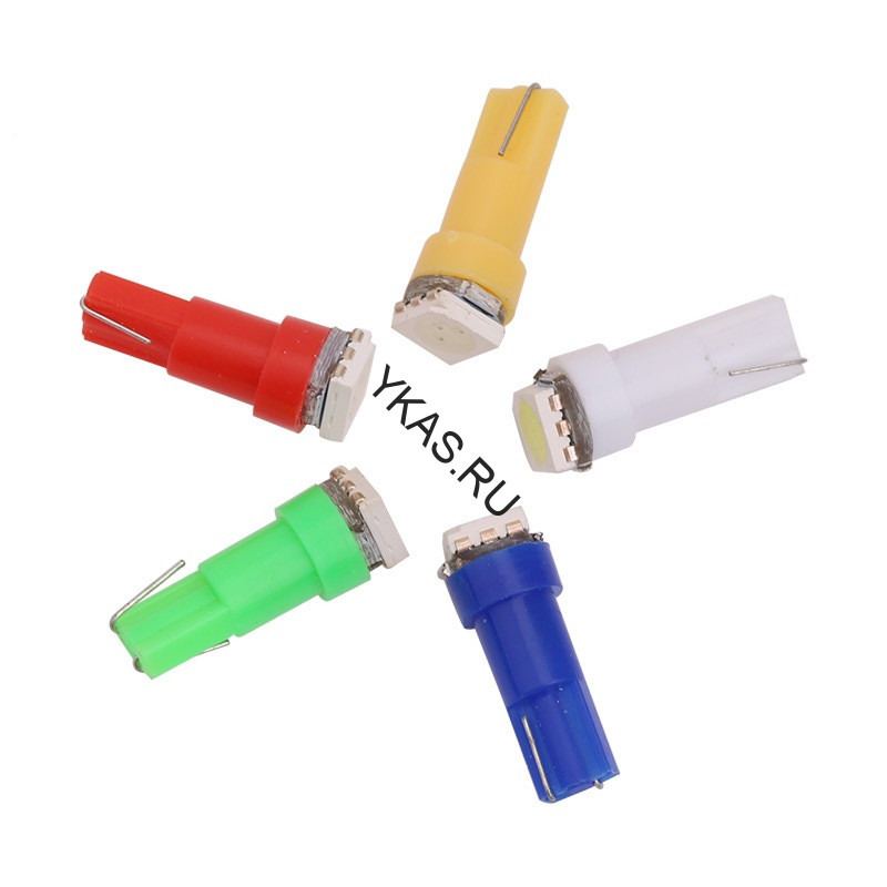 SOLAR  Свет-од  12V  T5 1 SMD  W2.x4.6d зеленый (цена за 10шт)