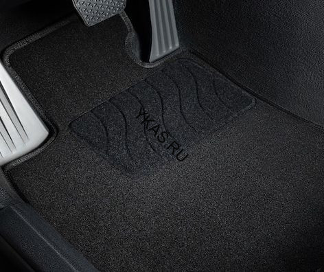 Коврики текстильн. KIA Sorento  2020г- /компл.5шт./осн.резин./ LUX
