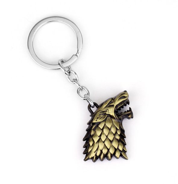 Брелок  Волк  (1 кольцо) Бронза  (блистер)