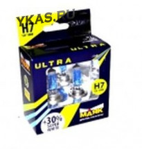 Лампа МАЯК 12V    H7   55W  Ultra  PX26d Super  White+30% (к-т.2шт)