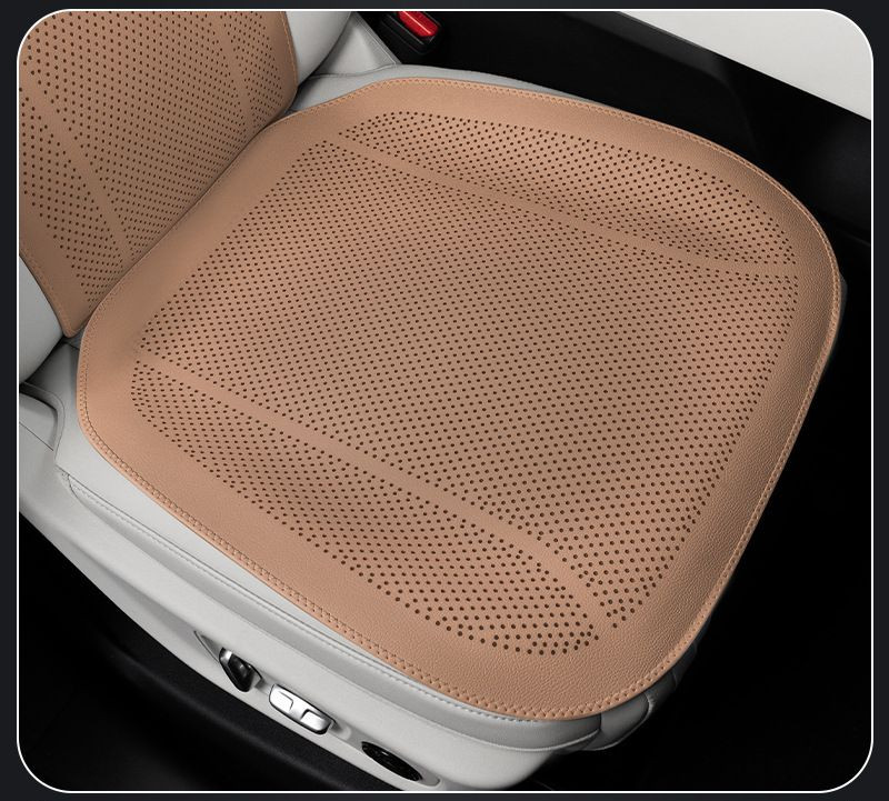 Накидка  Carlife  «Altea» нижняя часть, экокожа, перфорация, коричневый/коричневый