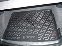 Коврик багажн.  Volkswagen Golf 6 HB (09-)   (РЕЗИНА)