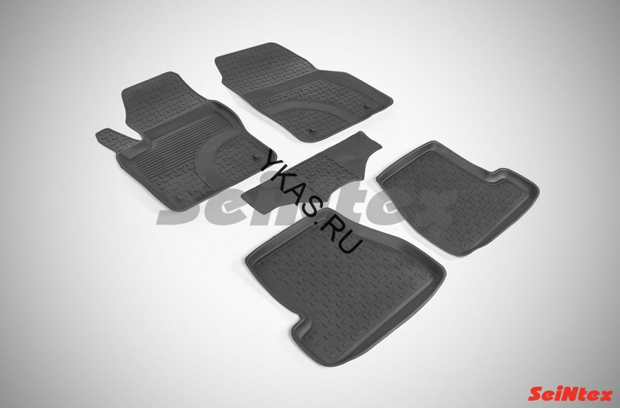 Коврики резиновые   Ford Focus III рест. 2015-2020г.  БОРТ