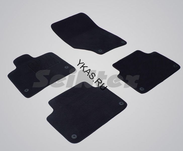Коврики текстильн. Audi Q7 I 2005-2015г.  /компл.5шт./осн.резин./  LUX