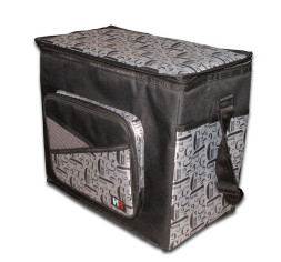 Сумка-холодильник COOLER BAG    Чёрно-Серый YF-1266  (38 x 46 x 43 см)
