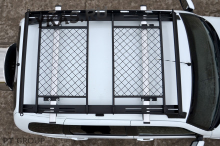 Багажник-корзина двухсекционная универсальная с основанием-решетка (ППК) 1630х1050мм под попереч мм под поперечины предзаказ