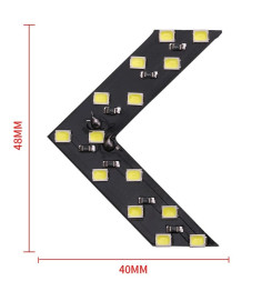 Ходовые огни  SOLAR  стрелка, черный корпус 48*45мм  синий