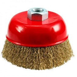 М5. Щётка металл. для УШМ 75мм/М14 (чашка/проволока)