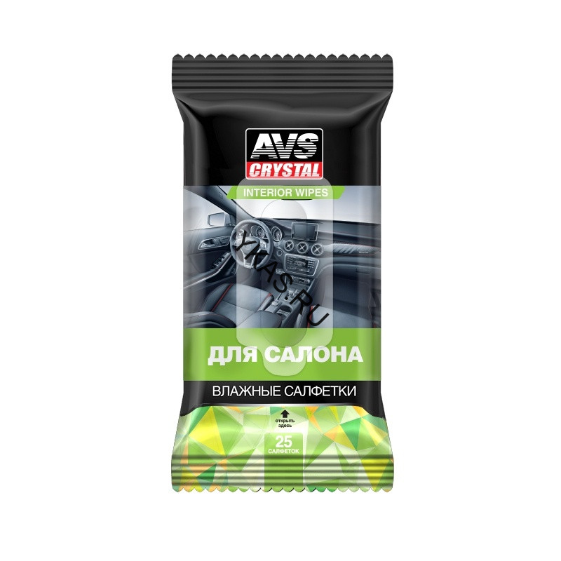 AVS  Салфетки влажные AVS "Для Салона", 25 шт.