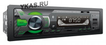 Автомагн.  AURA AMH-105BT Black/Green USB/SD ресивер , 4х51 Вт
