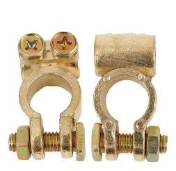 Клеммы аккумулятора Carlife  медные 2шт.