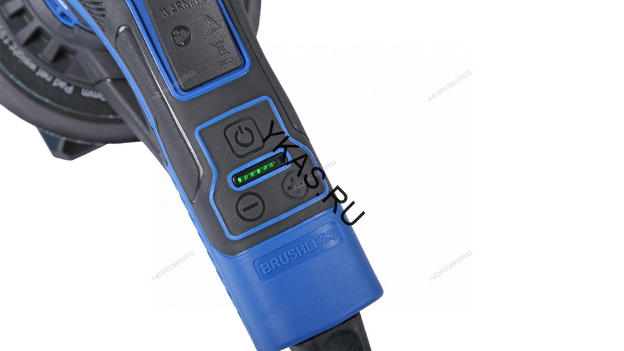 Эксцентриковая шлифмашина NORDBERG NE452 (ход 2,5 мм, диск 150 мм, 4000-10000 об/мин)