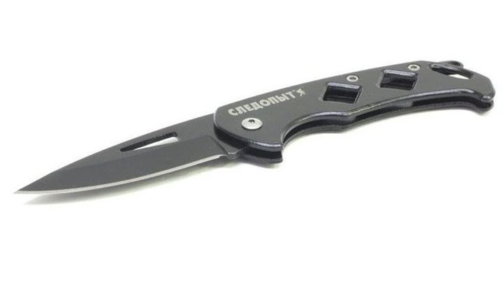 Нож туристический "СЛЕДОПЫТ", дл. клинка 70 мм, с петлей, на блистере