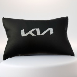 Подголовник-подушка с маркой авто  KIA  (комплект 2шт)