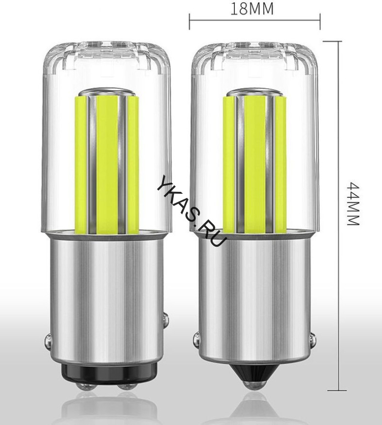 SOLAR  Свет-од  12V  T15   COB  21W   BA15S белый
