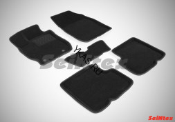 Коврики Nissan Almera IV с 2013г- /компл.5шт./осн.резин./ 3D