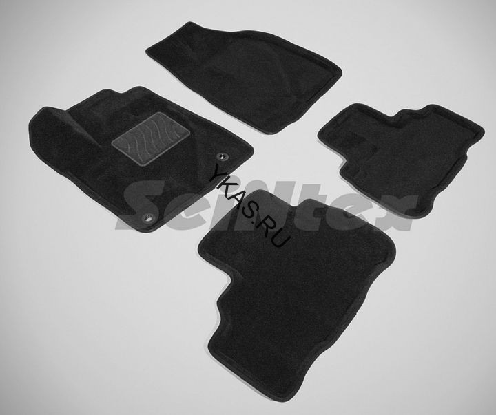 Коврики текстильн. Toyota Highlander III с 2014г-  /компл.4шт./осн.резин./ LUX
