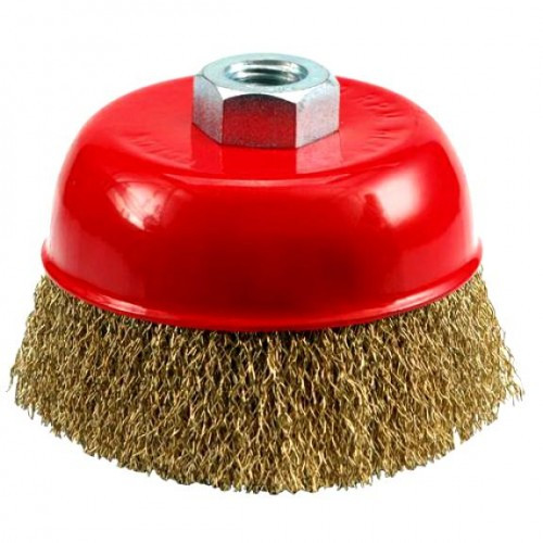 М5. Щётка металл. для УШМ 100мм/М14 (чашка/проволока)