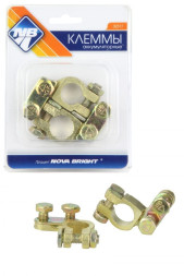 Клеммы аккумулятора "Nova Bright" в блистере - 2шт.