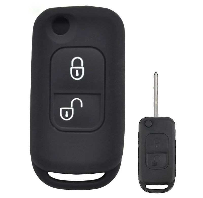 Чехол силиконовый для ключа зажигания  MERCEDES (две кнопки)